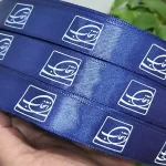 روبان سرمه ای با چاپ سفید آفتاب