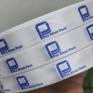 روبان سفید با چاپ pack