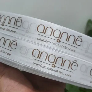 روبان سفید با چاپ ananne