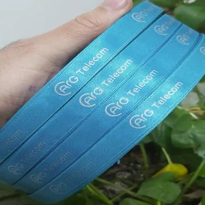 روبان آبی با چاپ telecome