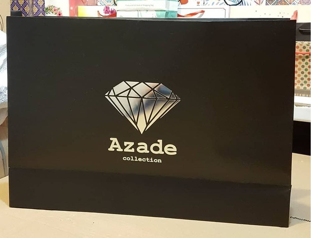 191167 چاپ بگ نقره کوب azade با طرح الماس تیراژ 100 عدد