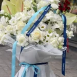 روبان سرمه ای برای گلفروش Mahsiflowers متراژ 1000 متری