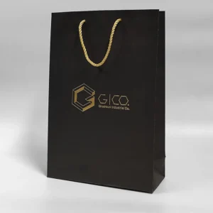 چاپ طلاکوب پاکت مشکی GICO تیراژ 1000 عددی