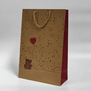 چاپ پاکت ولنتاین خرسی 1 رنگ تیراژ 1000 عددی