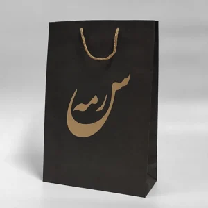 چاپ پاکت کرافت مشکی سرمه بصورت چاپ تک رنگ تیراژ 1000 عددی