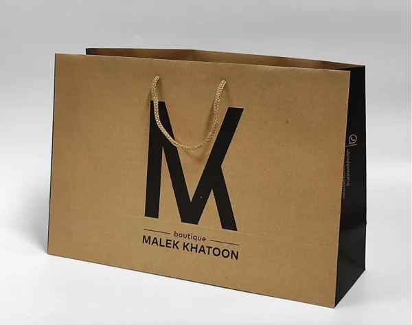 پاکت کرافت اختصاصی بوتیک malek khatoon تیراژ 1000 عددی