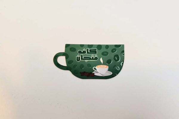 تگ مقوایی اختصاصی کافه فنجان تیراژ 1000 عدد