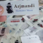 مارک پارچه ای سفید بافت ARJMANDI تیراژ 1000 عددی