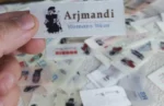مارک پارچه ای سفید بافت ARJMANDI تیراژ 1000 عددی