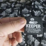اتیکت بافت برند keeper تعداد 1000 عددی