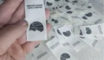 اتیکت پارچه ای کتان برند geoland complex تعداد 1000 عددی