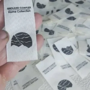 اتیکت پارچه ای کتان برند geoland complex تعداد 1000 عددی