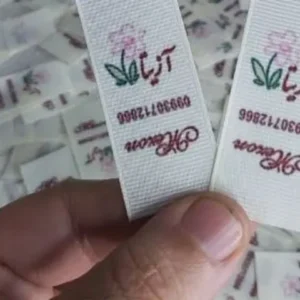 اتیکت پارچه ای آزیتا بصورت کبریتی 1000 متری