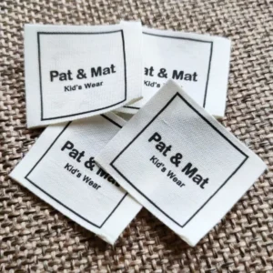 مارک پارچه ای کتان PAT&MAT تیراژ 1000 عددی