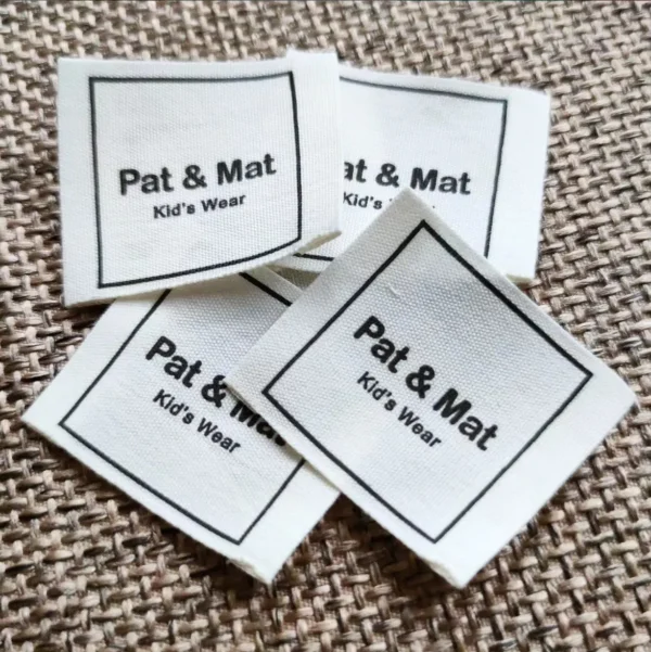 مارک پارچه ای کتان PAT&MAT تیراژ 1000 عددی