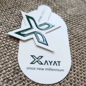 تگ مقوایی قالب خور XAYAT تیراژ 1000 عددی