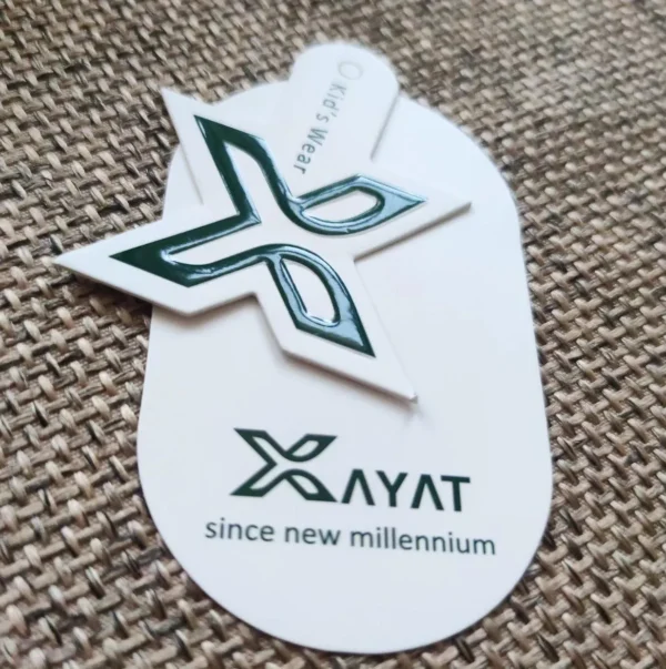 تگ مقوایی قالب خور XAYAT تیراژ 1000 عددی