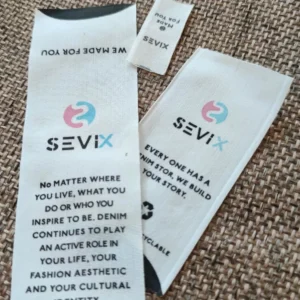 مارک پارچه ای کتان و سایز SAVIX تیراژ 1000 عددی