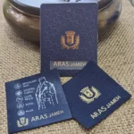 مارک پارچه ای ساتن و دوختی و تگ مقوایی ARAS JAMEH تیراژ 1000 عددی