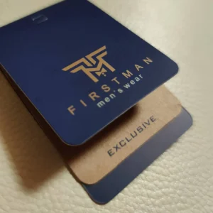 تگ مقوایی گلاسه با سلفون FIRST MAN تیراژ 1000 عددی