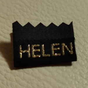 مارک لیبل پارچه ای با برند HELEN تیراژ 1000 عددی