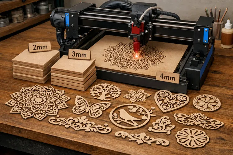 خدمات حکاکی و برش لیزری ام دی اف MDF
