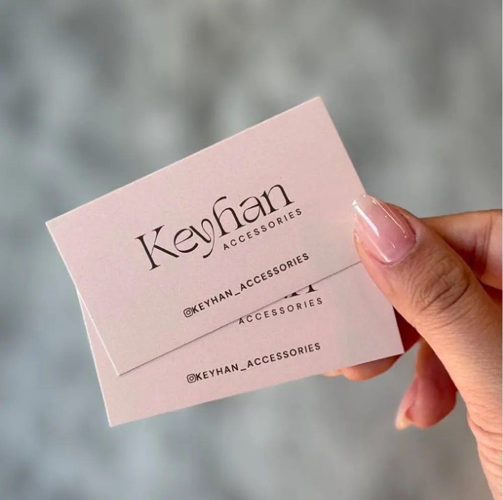 کارت ویزیت سلفون KEYHAN ACCESSORIES تیراژ 1000 عددی