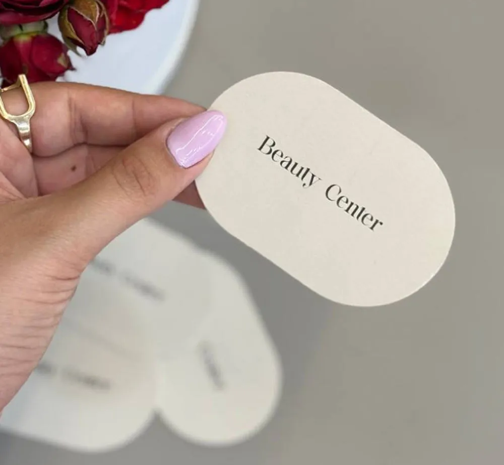 کارت ویزیت کارتی قالبدار BEAUTY CENTER تیراژ 1000 عددی