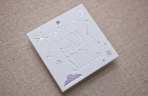 کارت ویزیت برجسته مربعی THE HANDY STUDIO تیراژ 1000 عددی