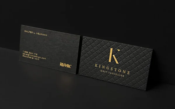کارت ویزیت kingstone فابریانو طلاکوب برجسته 1000 عددی