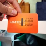 کارت ویزیت hometex لمینت برجسته تیراژ 1000 عددی