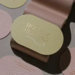 کارت ویزیت طلاکوب قالبدار HOUSE OF HEALING تیراژ 1000 عددی