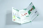 بروشور 3 لت گلاسه HEPATITIS سبز تیراژ 1000 عددی