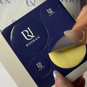 لیبل دایره ای rojhan تیراژ 1000 عددی
