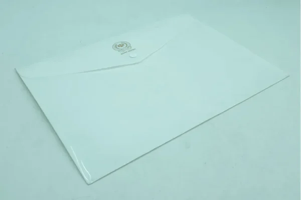 چاپ پوشه دکمه دار سفید بانک سپه تیراژ 1000 عددی